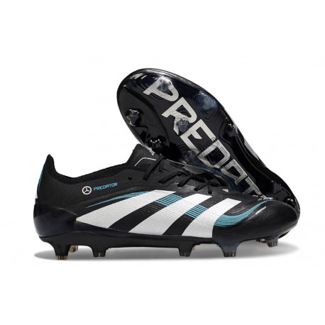 adidas Predator Elite FG Homme Crampons Noir Blanc