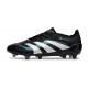 adidas Predator Elite FG Homme Crampons Noir Blanc