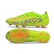 adidas Predator Elite FG Homme Crampons Citron Lucide Rose Bleu Fusion