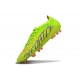 adidas Predator Elite FG Homme Crampons Citron Lucide Rose Bleu Fusion