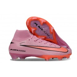 Chaussure de Foot Nike Mercurial Superfly X Elite FG Rose Orange
