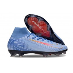 Chaussure de Foot Nike Mercurial Superfly X Elite FG Bleu Rouge