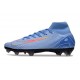 Chaussure de Foot Nike Mercurial Superfly X Elite FG Bleu Rouge