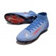 Chaussure de Foot Nike Mercurial Superfly X Elite FG Bleu Rouge