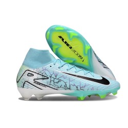 Chaussure de Foot Nike Mercurial Superfly X Elite FG Vert Noir Blanc