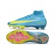 Chaussure de Foot Nike Mercurial Superfly X Elite FG Bleu Jaune
