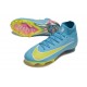 Chaussure de Foot Nike Mercurial Superfly X Elite FG Bleu Jaune