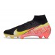 Chaussure de Foot Nike Mercurial Superfly X Elite FG Noir Jaune Orange