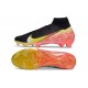 Chaussure de Foot Nike Mercurial Superfly X Elite FG Noir Jaune Orange