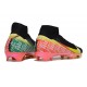 Chaussure de Foot Nike Mercurial Superfly X Elite FG Noir Jaune Orange