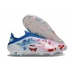 Crampons Adidas F50 Elite LL FG Blanc Bleu Rose