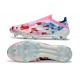 Crampons Adidas F50 Elite LL FG Blanc Bleu Rose