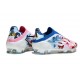 Crampons Adidas F50 Elite LL FG Blanc Bleu Rose
