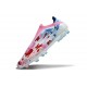 Crampons Adidas F50 Elite LL FG Blanc Bleu Rose