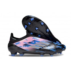 Crampons Adidas F50 Elite LL FG Noir Rose Bleu