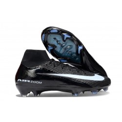 Chaussure de Foot Nike Mercurial Superfly X Elite FG Noir Bleu Givré