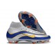 Chaussure de Foot Nike Mercurial Superfly X Elite FG Argent Bleu Jaune