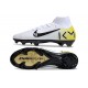 Chaussure de Foot Nike Mercurial Superfly X Elite FG Blanc Noir Jaune