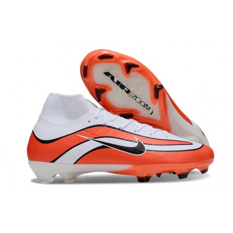 Chaussure de Foot Nike Mercurial Superfly X Elite FG Rouge Blanc Noir