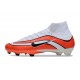 Chaussure de Foot Nike Mercurial Superfly X Elite FG Rouge Blanc Noir