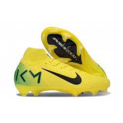 Chaussure de Foot Nike Mercurial Superfly X Elite FG Jaune Noir Vert