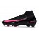 Chaussure de Foot Nike Mercurial Superfly X Elite FG Noir Rose