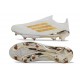 Adidas F50 + Laceless FG Neuf Blanc Or