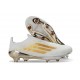 Adidas F50 + Laceless FG Neuf Blanc Or
