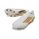 Adidas F50 + Laceless FG Neuf Blanc Or