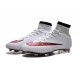 2015 Homme Chaussures Football Mercurial Superfly FG Blanc Rouge Noir