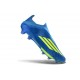 Adidas F50 + Laceless FG MESSI Equipe Bleu Royal Jaune Solaire Bleu Semi Eclatant