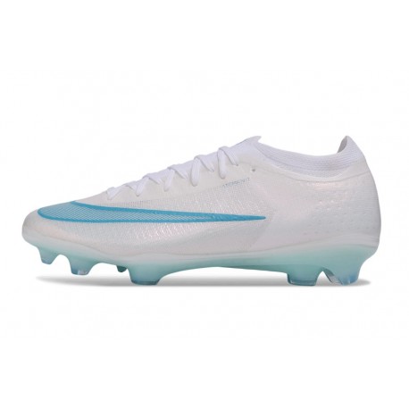 Chaussure Nike Zoom Mercurial Vapor 17 Elite FG Blanc Bleu