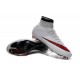 2015 Homme Chaussures Football Mercurial Superfly FG Blanc Rouge Noir