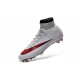 2015 Homme Chaussures Football Mercurial Superfly FG Blanc Rouge Noir