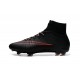 2015 Chaussures Mercurial Superfly IV FG Nouvelle Rouge Noir