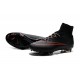 2015 Chaussures Mercurial Superfly IV FG Nouvelle Rouge Noir