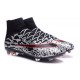 Chaussures Mercurial Superfly IV FG Nouvelle Pas Cher Léopard Blanc Rouge Noir