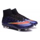 Chaussures Mercurial Superfly IV FG Nouvelle Pas Cher Léopard Violet Noir Rouge