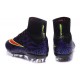 Chaussures Mercurial Superfly IV FG Nouvelle Pas Cher Léopard Violet Noir Rouge