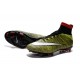 2015 Homme Chaussures Football Mercurial Superfly FG Volt Noir Blanc Multicolore