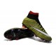 2015 Homme Chaussures Football Mercurial Superfly FG Volt Noir Blanc Multicolore