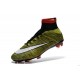 2015 Homme Chaussures Football Mercurial Superfly FG Volt Noir Blanc Multicolore