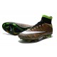 Chaussures Mercurial Superfly IV FG Nouvelle Pas Cher Vert Noir Blanc Multicolore