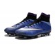 Chaussures Mercurial Superfly IV FG Nouvelle Pas Cher Violet Noir Blanc Multicolore