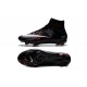 2015 Homme Chaussures Football Mercurial Superfly FG CR7 Lava Noir Rouge