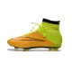 2015 Homme Chaussures Football Mercurial Superfly FG Cuir Jaune Volt Noir