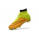 2015 Homme Chaussures Football Mercurial Superfly FG Cuir Jaune Volt Noir