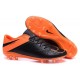 2015 Nike Hypervenom Phinish II FG Homme Cuir Orange Noir