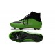 2015 Homme Chaussures Football Mercurial Superfly FG Vert Noir