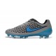 Nouvelle Crampons Nike Magista Opus FG Gris Loup Bleu Turquoise Noir